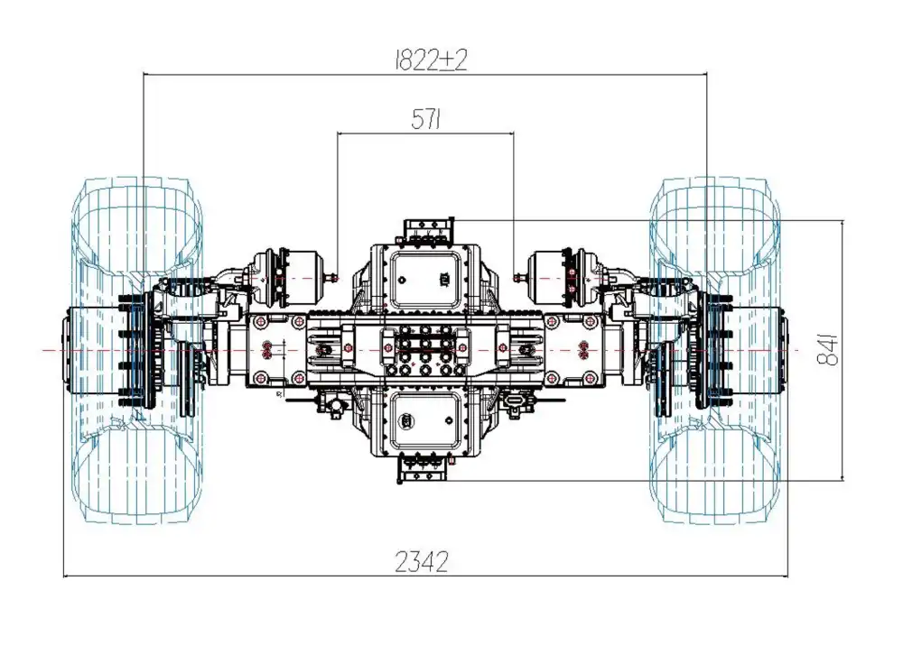 360 kW electric axle for trucks