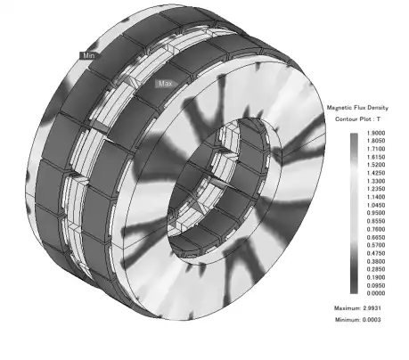 axial flux motor 3D image