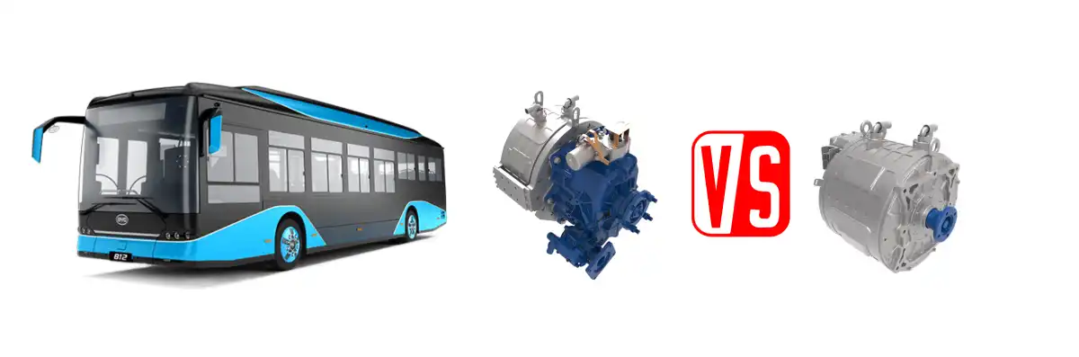 different powertrain systems for battery electric buses