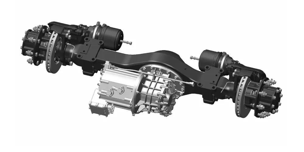 brogen electric axle for buses type 2 parallel-axis eaxle