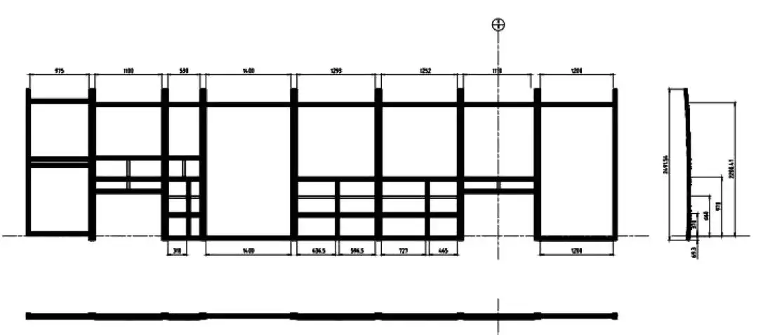 Skeleton layout of 10.5 m pure electric bus aluminum alloy bone around on the right side