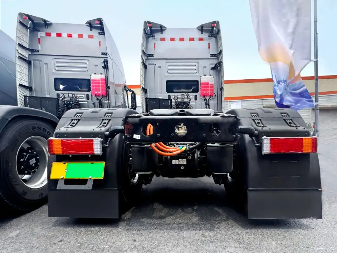 electric heavy truck with our electric truck axle