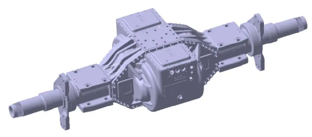 brogen distributed drive electric axle for heavy duty truck