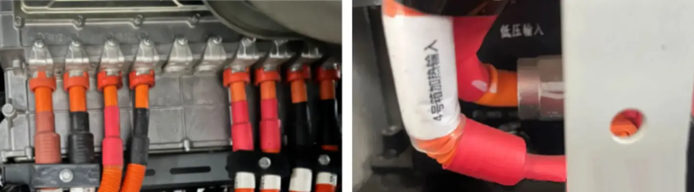 high voltage wire harness layout