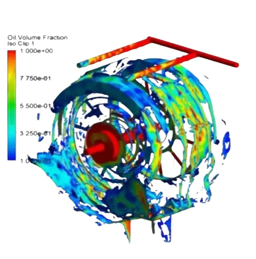 oil cooling e-beam axle motor