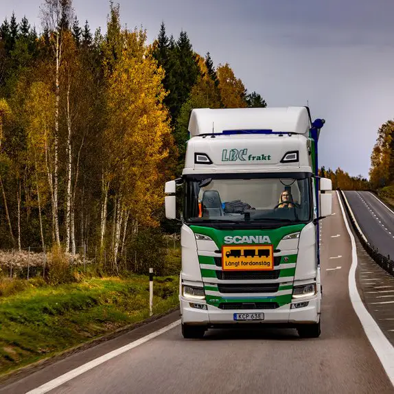 electric road train in Sweden-1