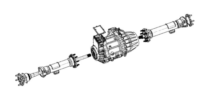 Brogen m-series e-axle structure
